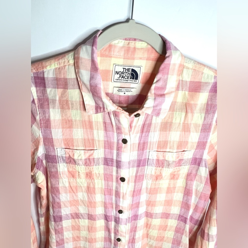 The North Face Long Sleeve Plaid Button Down, M - Picture 4 of 7
